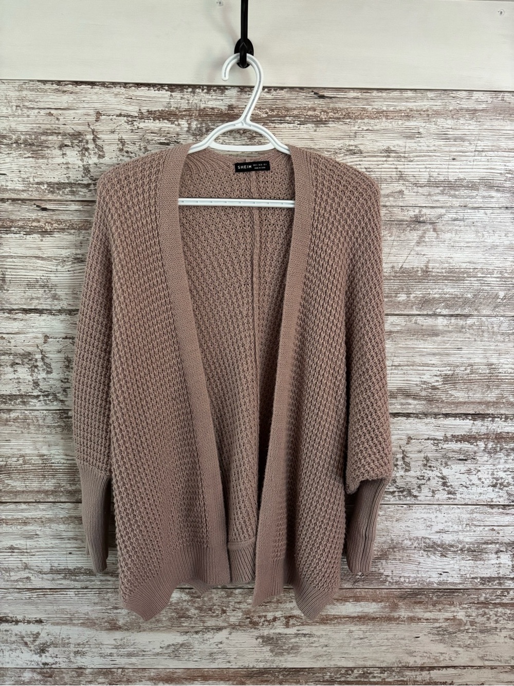 SHEIN Blush Pink Open Knit Women's Sweater